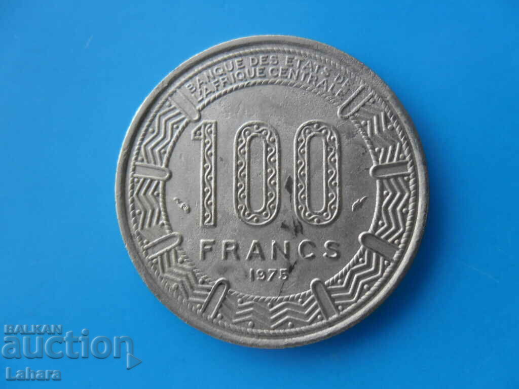 100 франка 1975 г. Централни африкански щати , Камерун