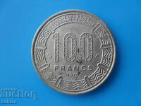 100 франка 1975 г. Централни африкански щати , Камерун