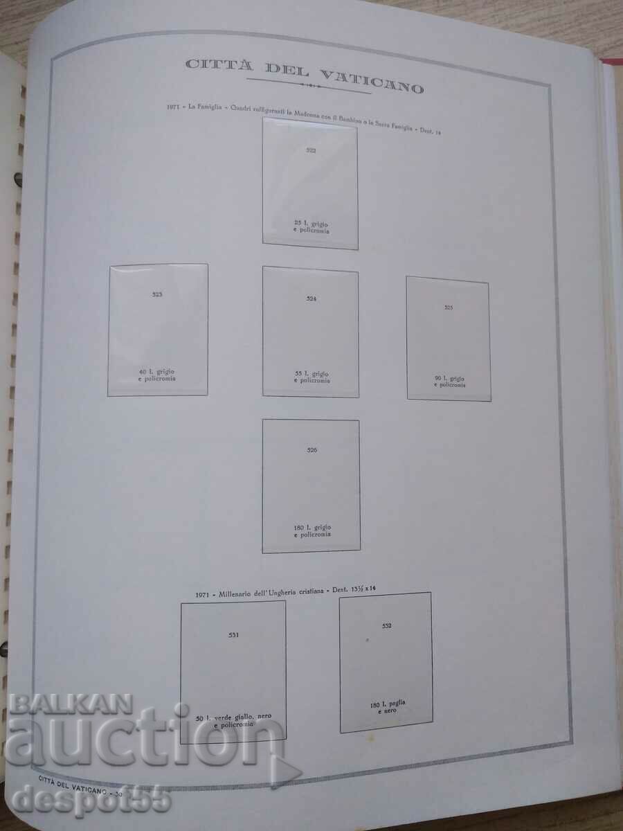 1958-84 Vatican. Empty binder "Marini" - excellent condition - 6 1958-84 Vatican. Empty binder "Marini" - excellent condition - 6