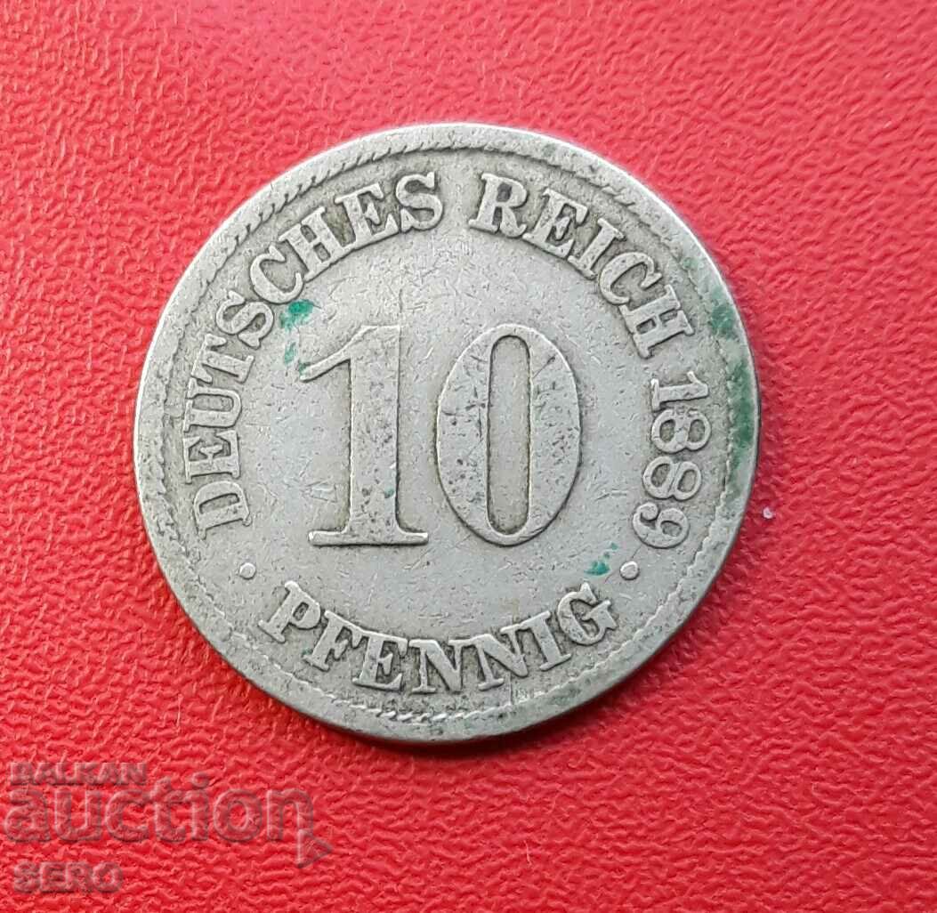 Germany-10 Pfennig 1889 A-Berlin