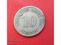 Γερμανία-10 Pfennig 1889 A-Berlin