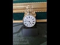 Антикварен колекционерски швейцарски джобен часовник