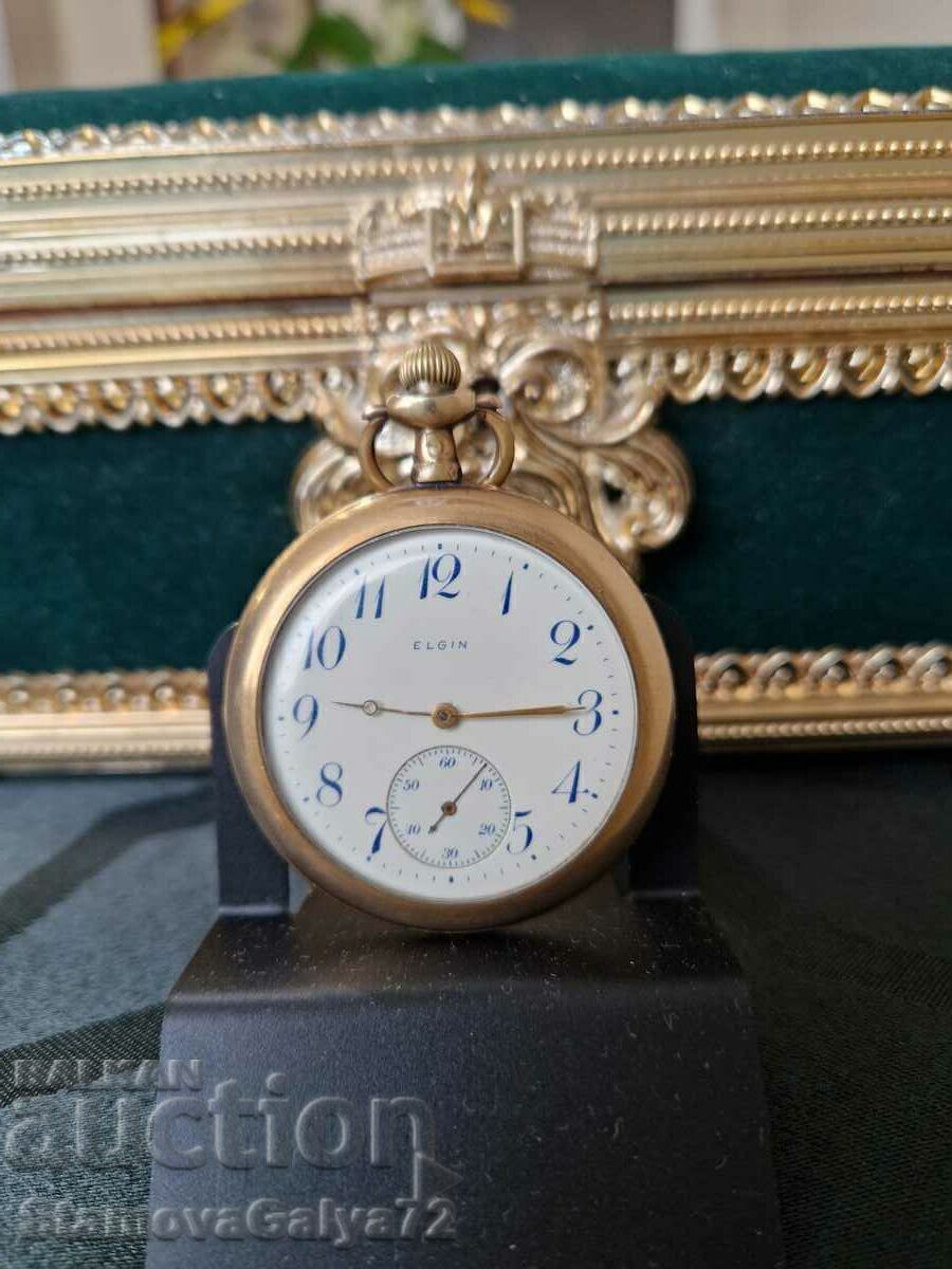 Antique American ELGIN Gilt Pocket Watch