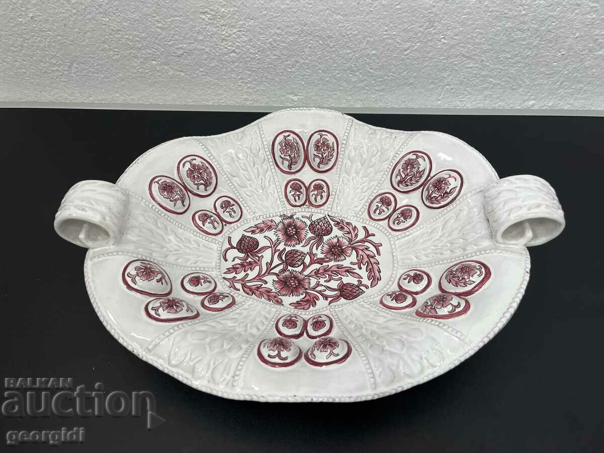 Old porcelain platter / plate. #5721