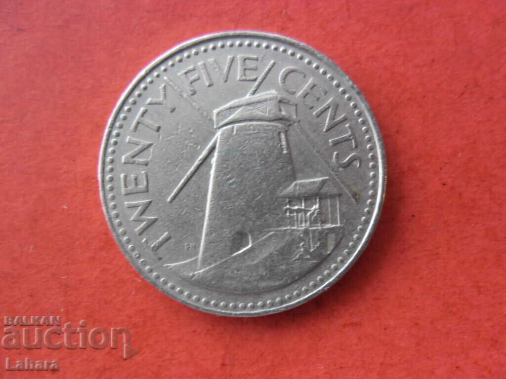 25 cents 1981 Barbados