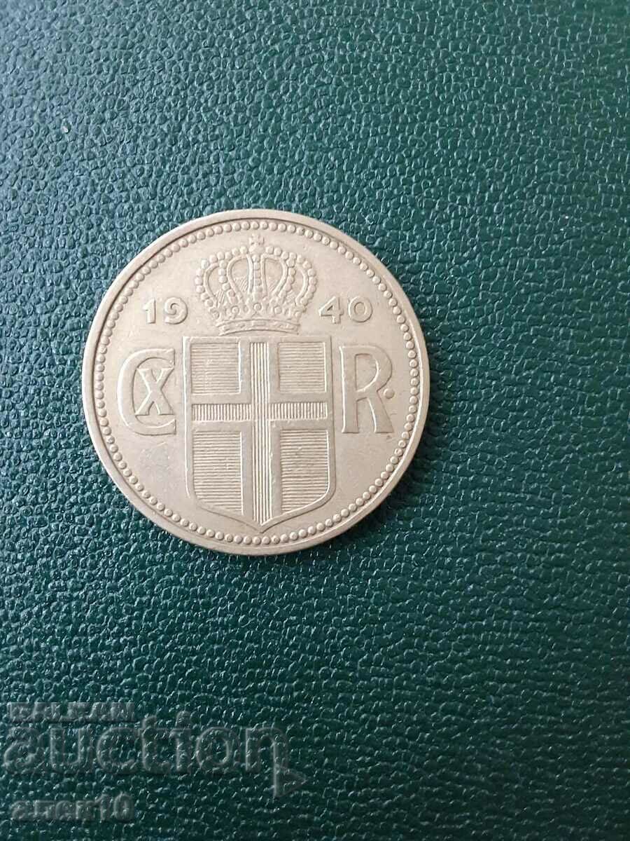 Islanda 2 coroane 1940