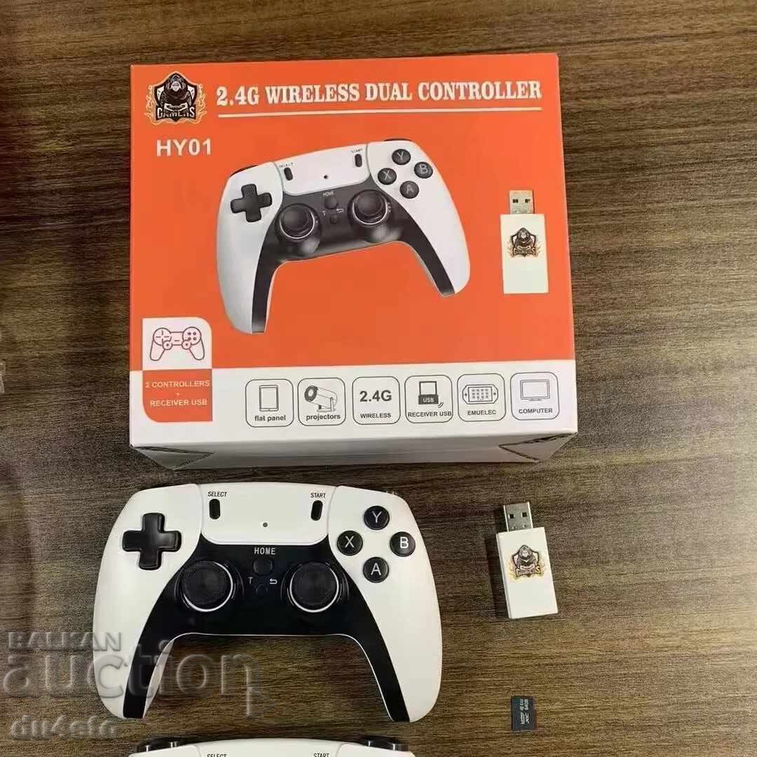 Consolă de jocuri cu 2 joystick-uri USB 2.4G CONTROLLER FĂRĂ FĂRĂ G