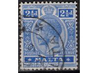 GB/Malta-1914-Редовна-KE V ,клеймо