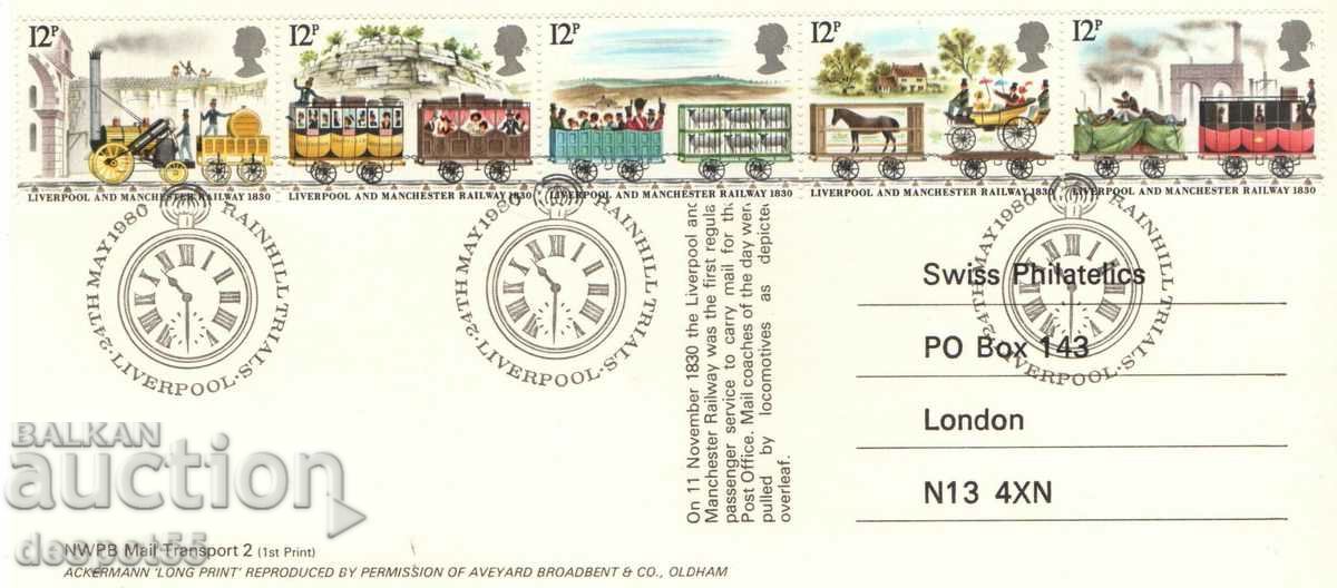1980. Great Britain. Liverpool-Manchester Railway with price 3.50 BGN | € 1.79 1980. Great Britain. Liverpool-Manchester Railway with price 3.50 BGN | € 1.79