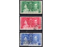 GB/Malta-1937-Coronation-KG VI, serie, timbru