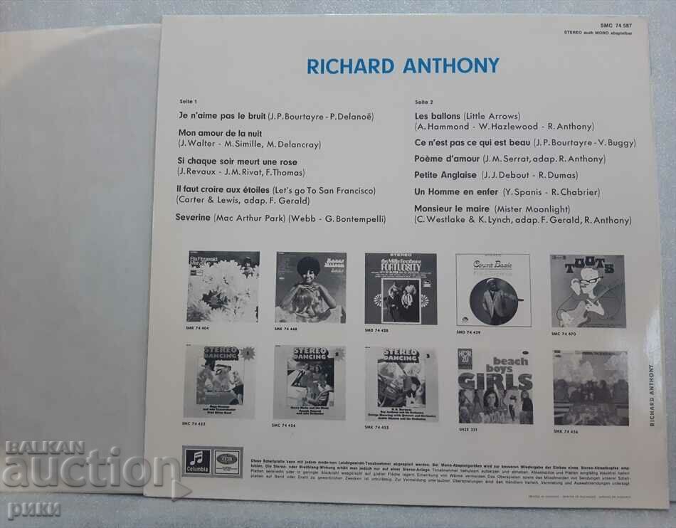 Richard Anthony with price 29.00 BGN | € 14.83 Richard Anthony with price 29.00 BGN | € 14.83
