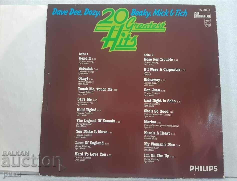 Dave Dee, Dozy, Beaky, Mick & Tich – 20 Greatest Hits with price 16.00 BGN | € 8.18 Dave Dee, Dozy, Beaky, Mick & Tich – 20 Greatest Hits with price 16.00 BGN | € 8.18