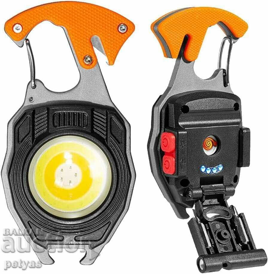 Waterproof spotlight, opener, lighter, whistle, - 5 Waterproof spotlight, opener, lighter, whistle, - 5