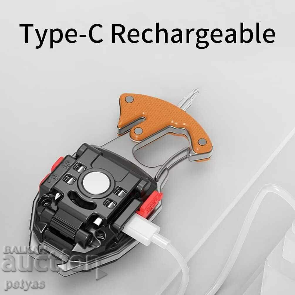 Waterproof spotlight, opener, lighter, whistle, - 6 Waterproof spotlight, opener, lighter, whistle, - 6