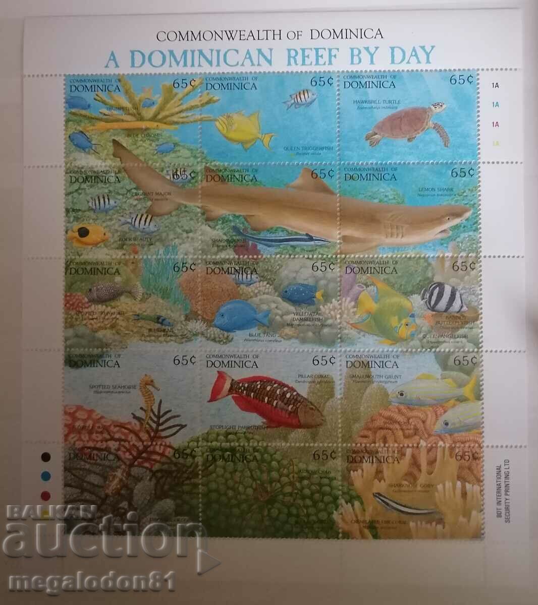 Доминика - океанска фауна