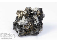 Druze pyrite, galena and quartz from Bulgaria 126g