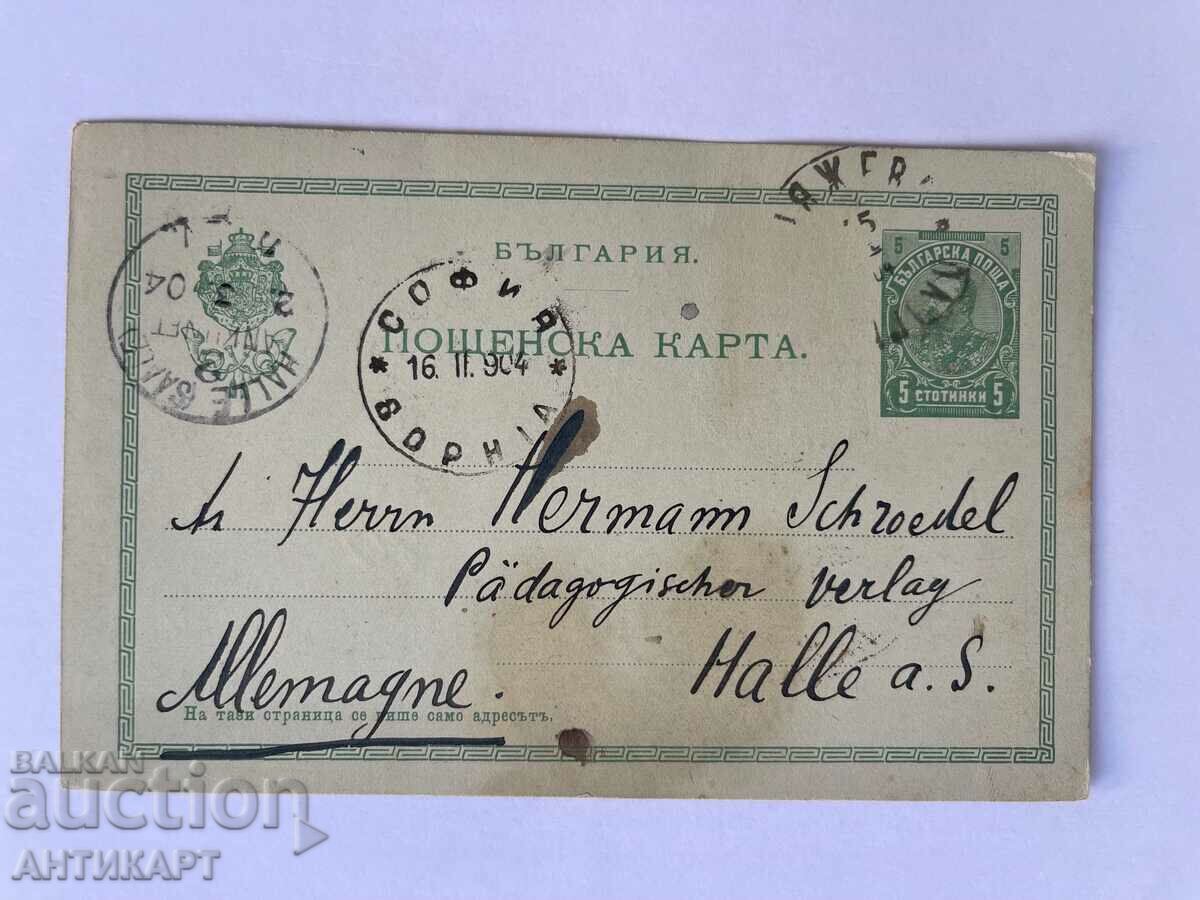 пощ. карта 5 ст Фердинанд 1904 Георги Палашев