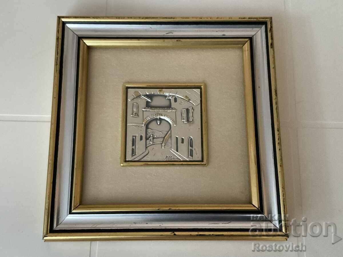 Alliani silver framed picture. 925. Italy. No. 2.
