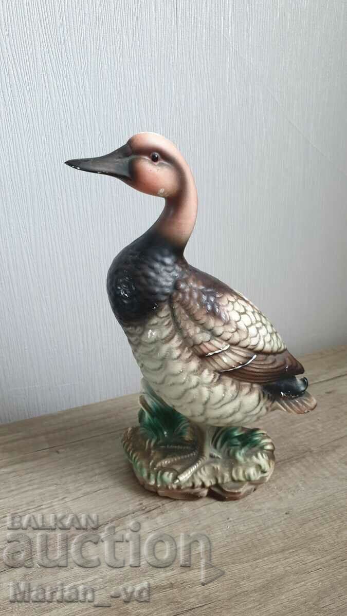Porcelain duck with a height of 28 cm