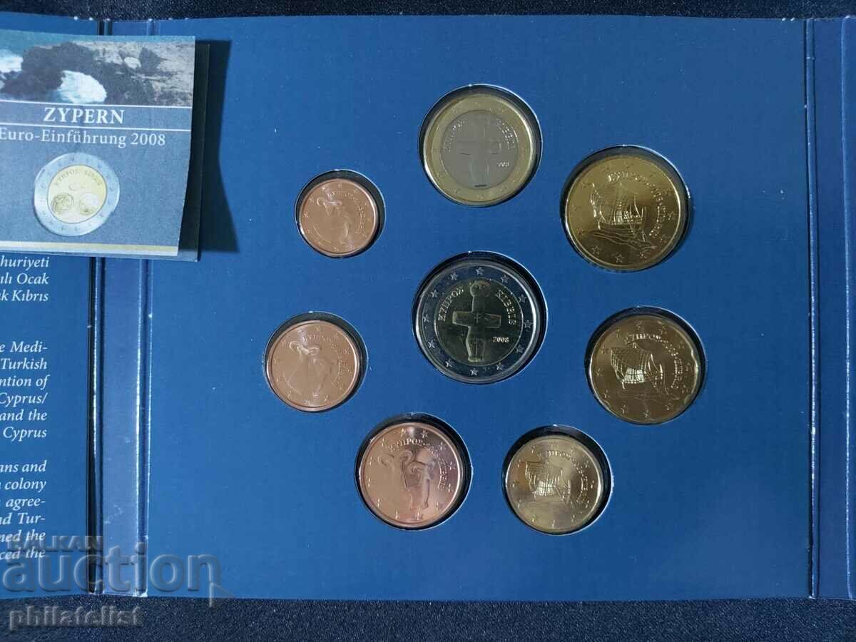Cyprus 2008 - Euro Set Series 1 Cent to 2 Euro + Medal UNC with price 27.00 BGN | € 13.80 Cyprus 2008 - Euro Set Series 1 Cent to 2 Euro + Medal UNC with price 27.00 BGN | € 13.80