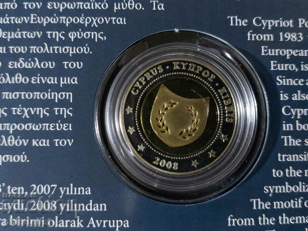 Auction Cyprus 2008 - Euro Set Series 1 Cent to 2 Euro + Medal UNC Auction Cyprus 2008 - Euro Set Series 1 Cent to 2 Euro + Medal UNC