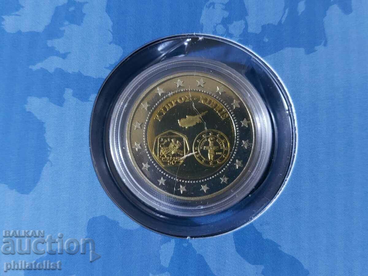 Delivery of Cyprus 2008 - Euro Set Series 1 Cent to 2 Euro + Medal UNC Delivery of Cyprus 2008 - Euro Set Series 1 Cent to 2 Euro + Medal UNC