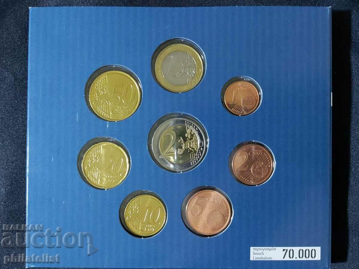 Cyprus 2008 - Euro Set Series 1 Cent to 2 Euro + Medal UNC - 5 Cyprus 2008 - Euro Set Series 1 Cent to 2 Euro + Medal UNC - 5