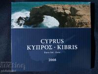 Кипър 2008 - Евро Сет серия от 1 цент до 2 евро + медал UNC