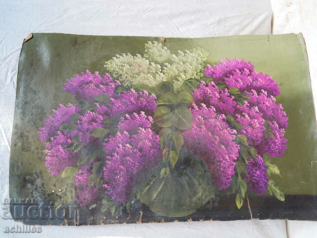 OIL PAINTING LILACS