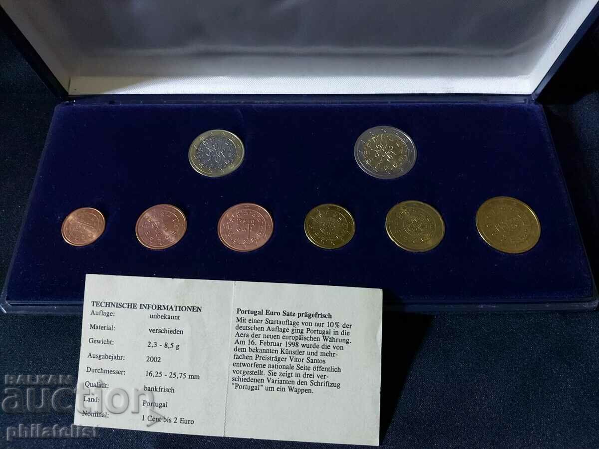 Portugal 2002 - Euro set / 1 cent to 2 euro series with price 27.00 BGN | € 13.80 Portugal 2002 - Euro set / 1 cent to 2 euro series with price 27.00 BGN | € 13.80