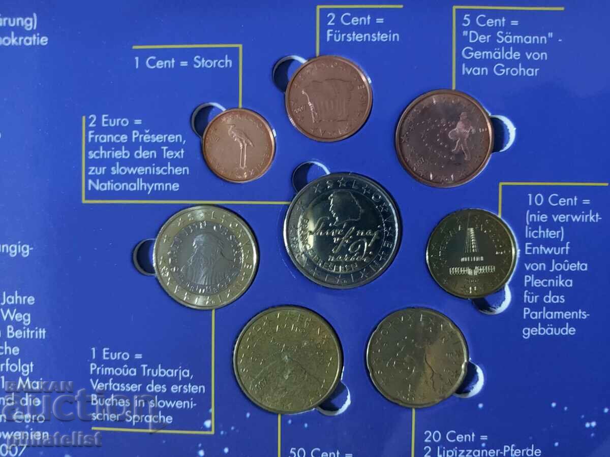 Complete set - Slovenia in tolars and Euro series 2007 #1 with price 44.00 BGN | € 22.50 Complete set - Slovenia in tolars and Euro series 2007 #1 with price 44.00 BGN | € 22.50