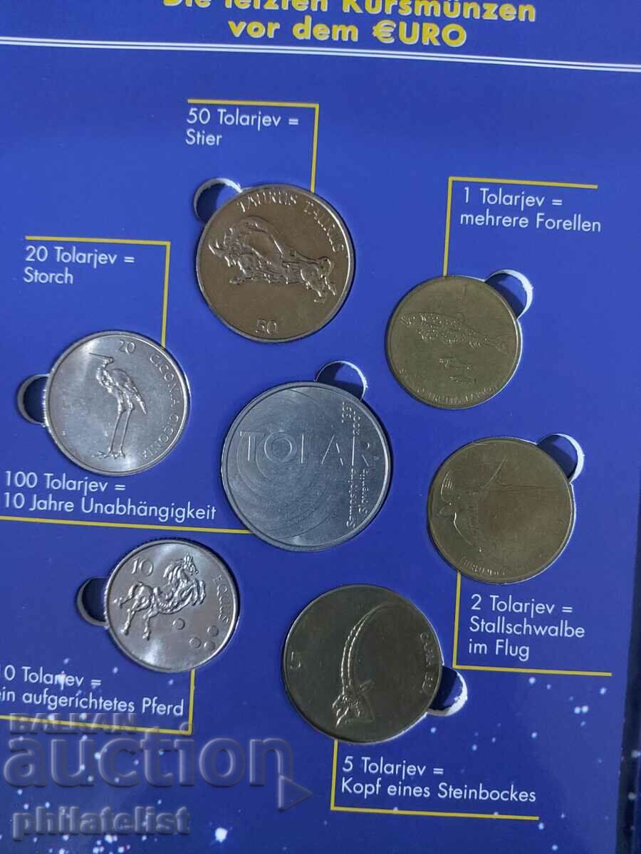 Auction Complete set - Slovenia in tolars and Euro series 2007 #1 Auction Complete set - Slovenia in tolars and Euro series 2007 #1