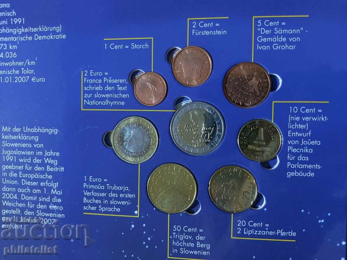 Complete Set - Slovenia Tolars and Euro Series 2007 II UNC with price 45.00 BGN | € 23.01 Complete Set - Slovenia Tolars and Euro Series 2007 II UNC with price 45.00 BGN | € 23.01