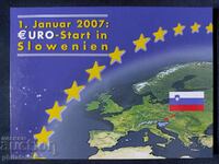 Complete Set - Slovenia Tolars and Euro Series 2007 III UNC