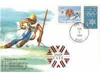 1989. United States. Vail World Ski Championships '89. An envelope.