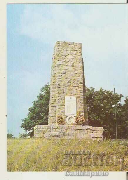 Card Bulgaria Sredna Gora Monumentul celor căzuți*