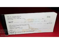 CANADA UNUSED CHECK BOOK THE ROYAL BANK OF CANADA