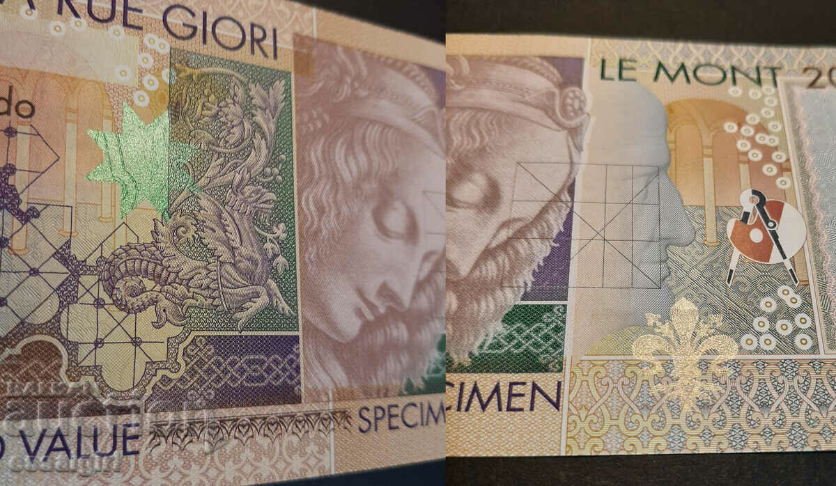 ENGLAND SAMPLE DE LA RUE GIORI SAMPLE BANKNOTE (2) - 6 ENGLAND SAMPLE DE LA RUE GIORI SAMPLE BANKNOTE (2) - 6