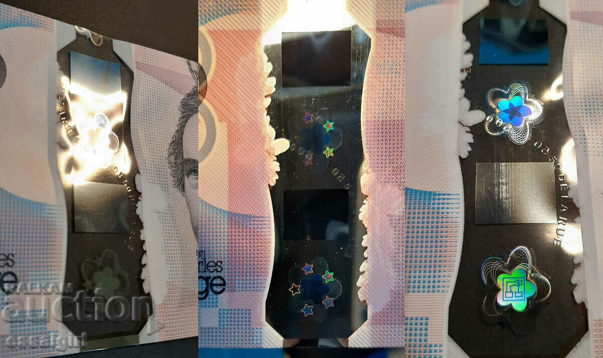 Auction  ENGLAND DE LA RUE PROOF POLYMER BANKNOTE (3)