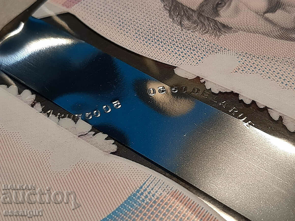 ENGLAND DE LA RUE PROOF POLYMER BANKNOTE (4) - 5 ENGLAND DE LA RUE PROOF POLYMER BANKNOTE (4) - 5