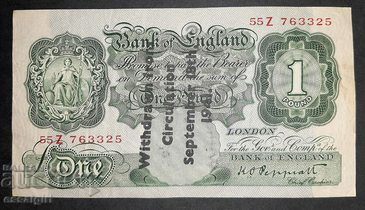 ENGLAND VSV 1 POUND 1941 OCCUPATION OF JERSEY