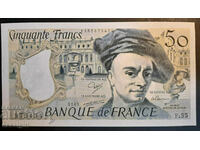 FRANCE 50 FRANC 1989 Quentin de La Tour aUNC