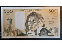 FRANCE 500 FRANC 2-2-1989 BLAISE PASCAL UNC