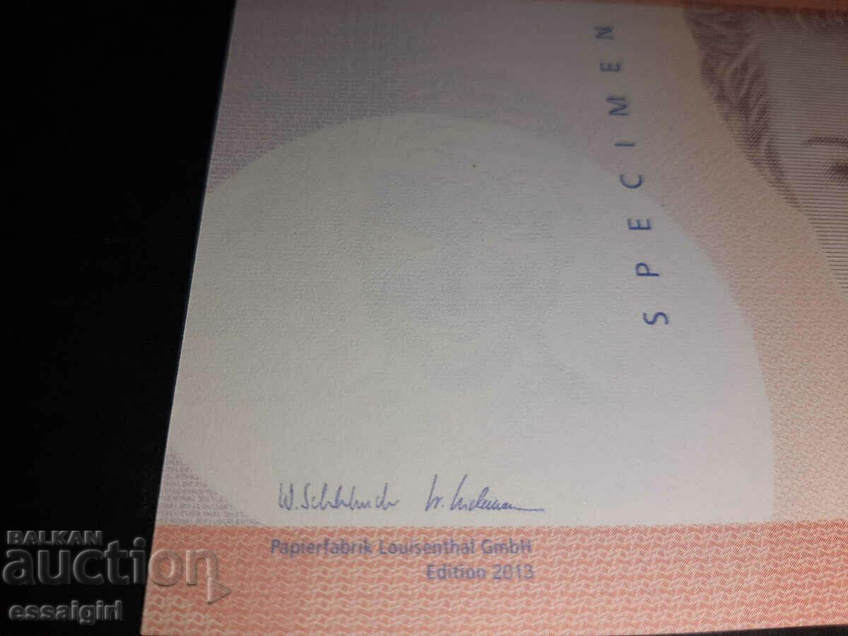 GERMANY LOUISENTHAL SAMPLE BANKNOTE, SPECIMEN (1) - 6 GERMANY LOUISENTHAL SAMPLE BANKNOTE, SPECIMEN (1) - 6