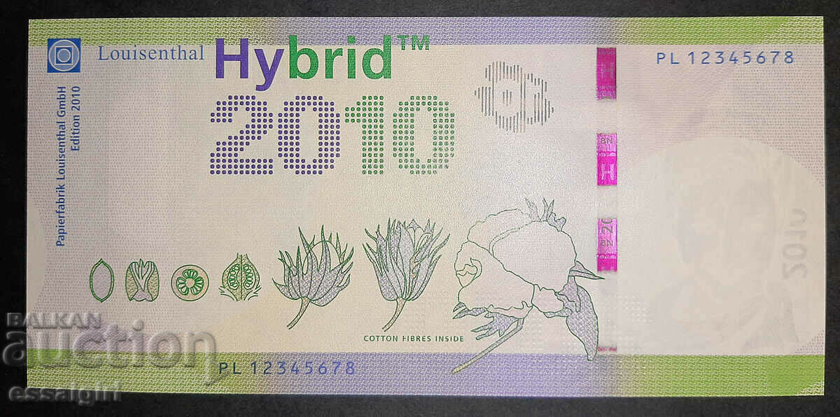 GERMANY LOUISENTHAL SAMPLE BANKNOTE, SPECIMEN (2) with price 250.00 BGN | € 127.82 GERMANY LOUISENTHAL SAMPLE BANKNOTE, SPECIMEN (2) with price 250.00 BGN | € 127.82