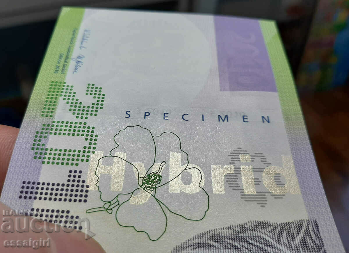 GERMANY LOUISENTHAL SAMPLE BANKNOTE, SPECIMEN (2) - 7 GERMANY LOUISENTHAL SAMPLE BANKNOTE, SPECIMEN (2) - 7