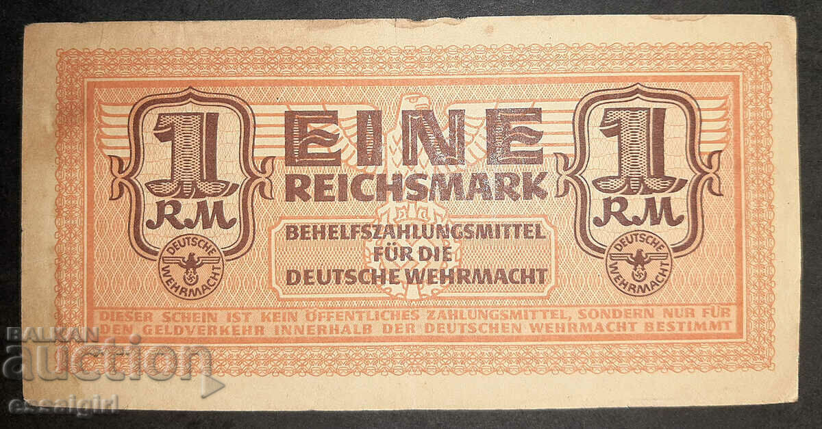 BANCONOTA VSV GERMANIA DE WERHAMAHT 1 RM 1942