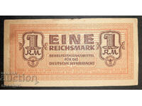 GERMANY VSV BANKNOTE OF WERHAMAHT 1 RM 1942