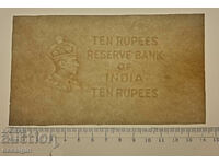 INDIA REGATUL UNIT 10 RUPEES PAPER 1937 (1940)