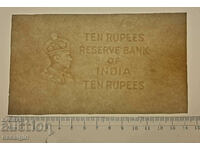 INDIA UNITED KINGDOM 10 RUPEES PAPER 1937 (1940)